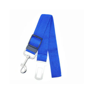 Guinzaglio regolabile con cintura di sicurezza per auto. - Celeste