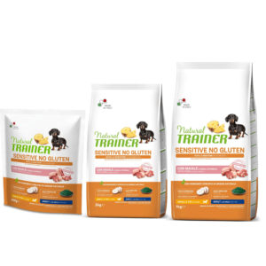 Natural Trainer Sensitive No Gluten Adult Small e Toy con Maiale